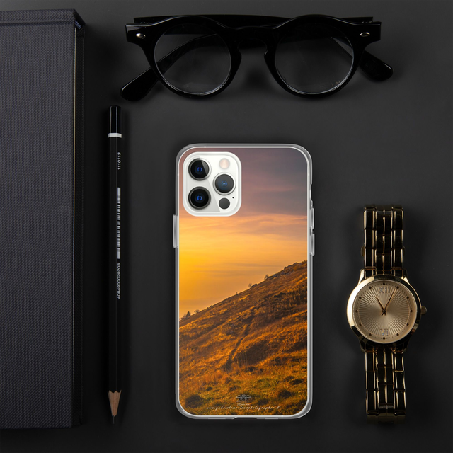  Cover per iPhone in silicone sunset mountain 