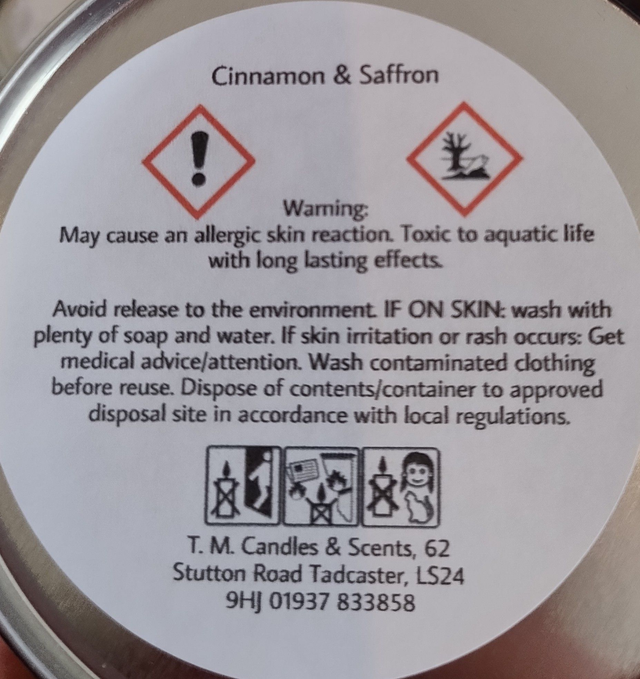 Cinnamon & Saffron small tin