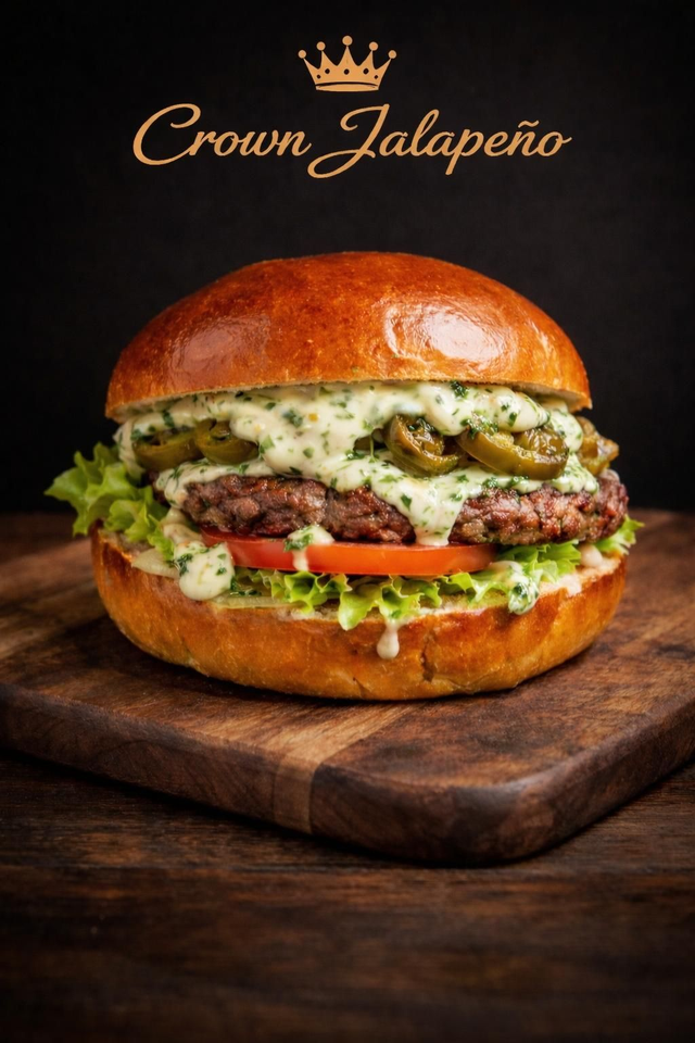 Crown Jalapeño burger