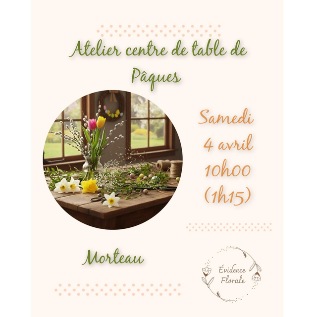 J. Atelier centre de table de Pâques 