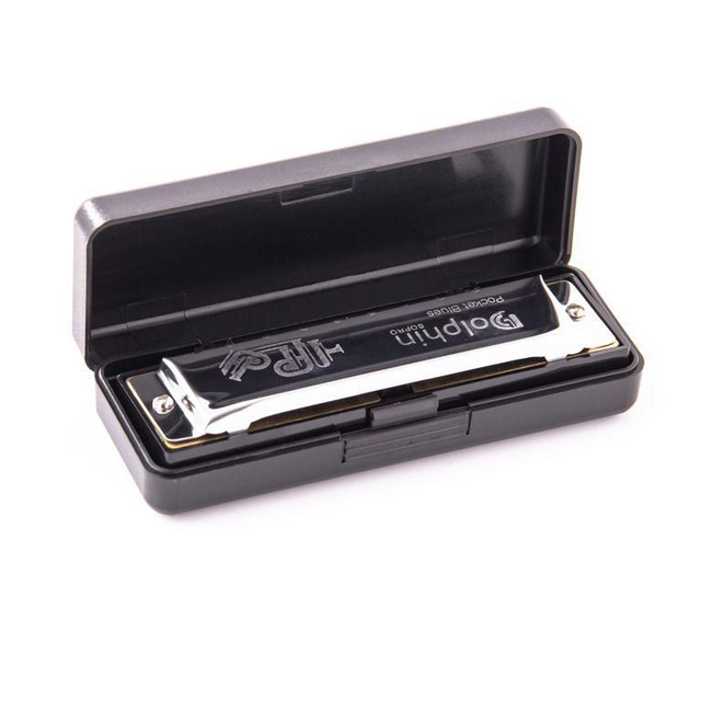 907 - Gaita Pocket Blues 20Vozes em DÓ Dolphin