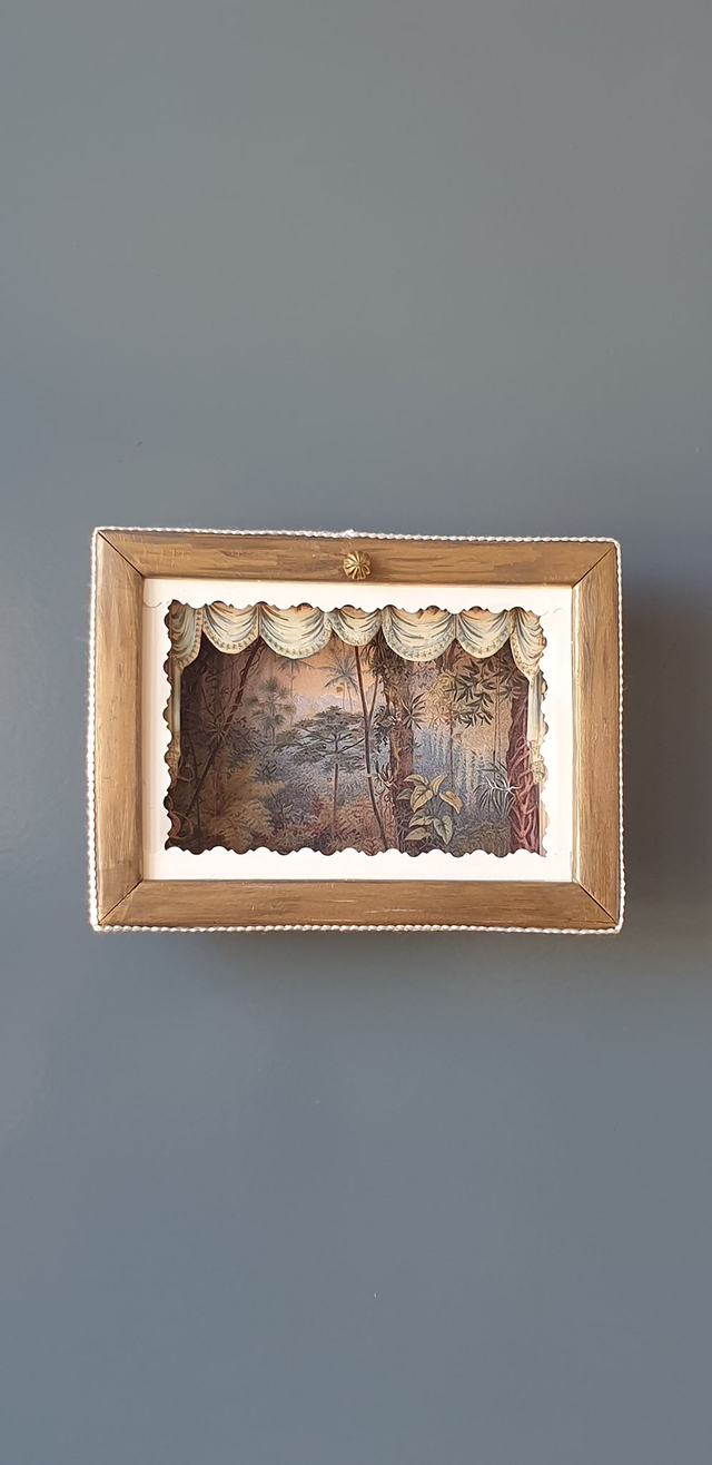 VENDU - Paysage de jungle, à la façon d'un diorama - VENDU