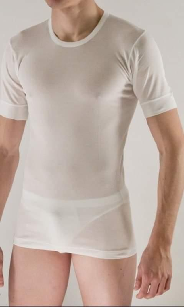 Maglia M/M Girocollo Lana E Seta Bianco 