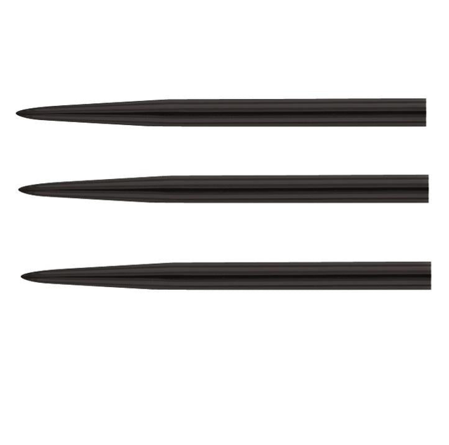 TARGET PLAIN BLACK REPLACEMENT DART POINTS 32MM 5050807018024