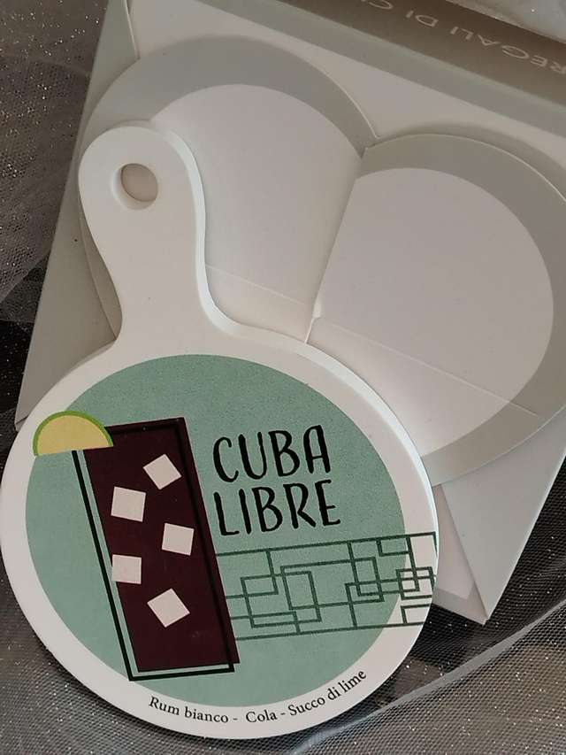 Sotto bicchiere " Cuba libre"