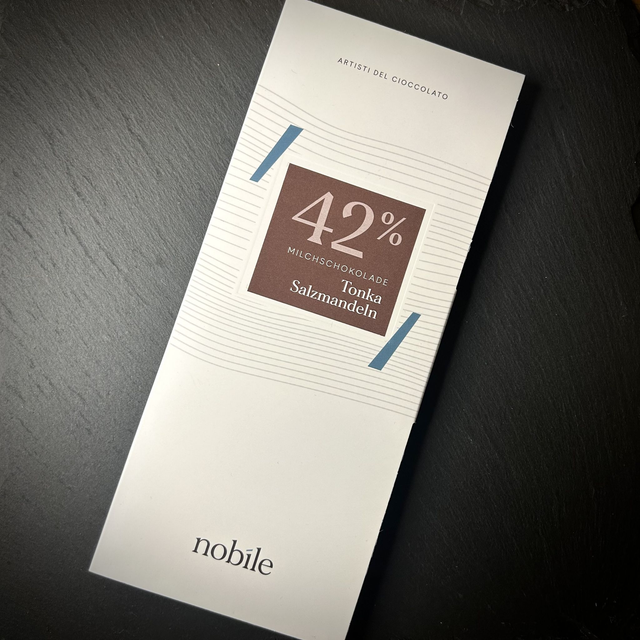 Tonka-Salzmandeln Schokoladentafel, ,,nobíle'' ARTISTI DEL CIOCCOLATO  