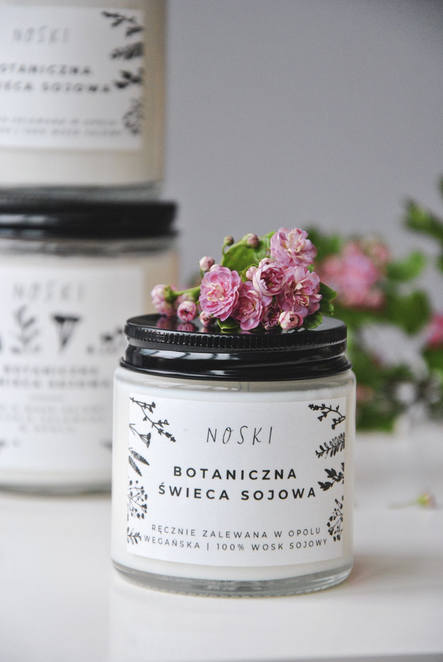 Świeca sojowa | Panna Cotta i maliny