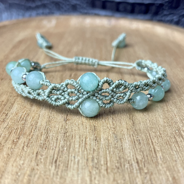 Bracelet macramé - Aventurine