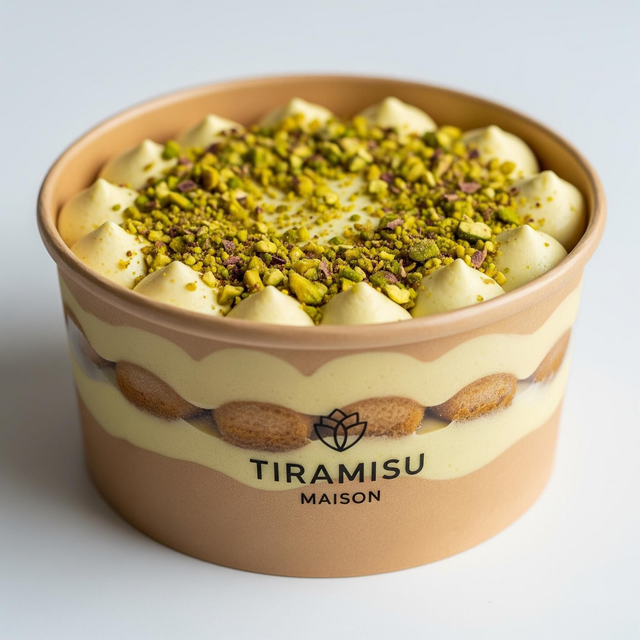Tiramisu pistache artisanal 3/4 personnes 