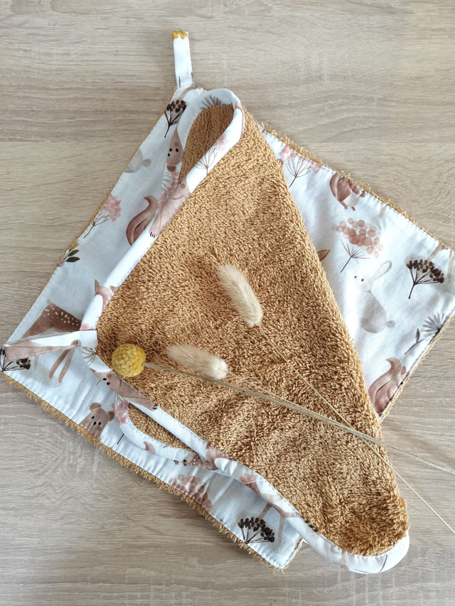 Duo d’essuie-tout textile – MOKA cannelle