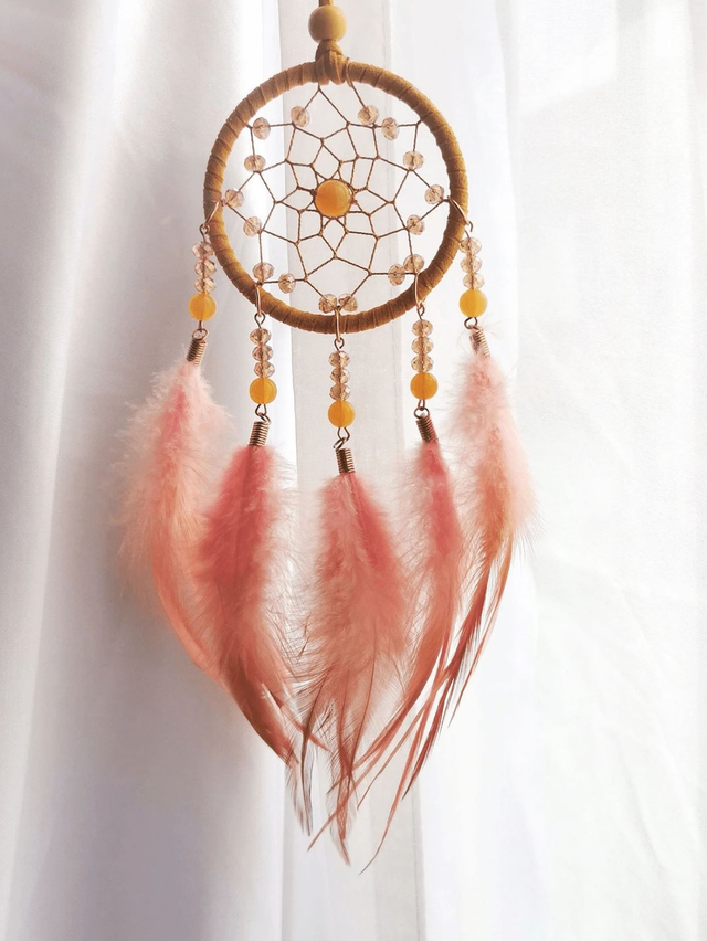Attrape rêve " Légère " Orange
