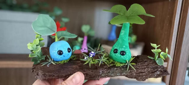 Trèfle et pois bleu