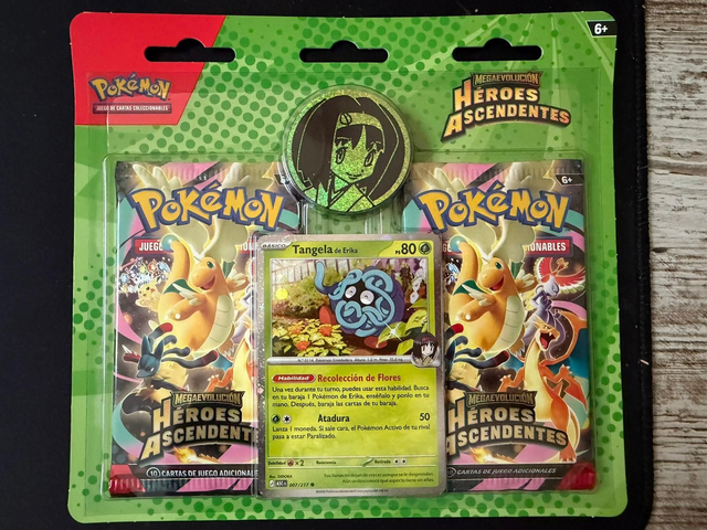 Blíster Pokémon Héroes Ascendentes – Tangela de Erika 