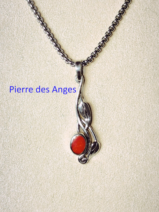 Pendentif Corail Gorgone
