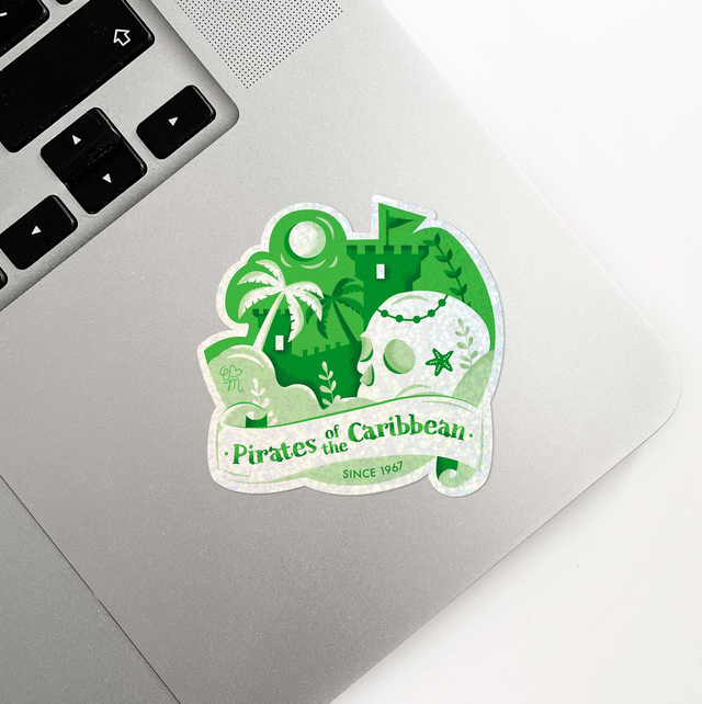 Sticker holographique Attractions Légendaires | 03 Pirates Of The Caribbean