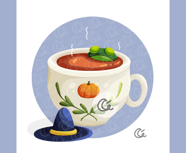 Print carré L'Heure du Thé