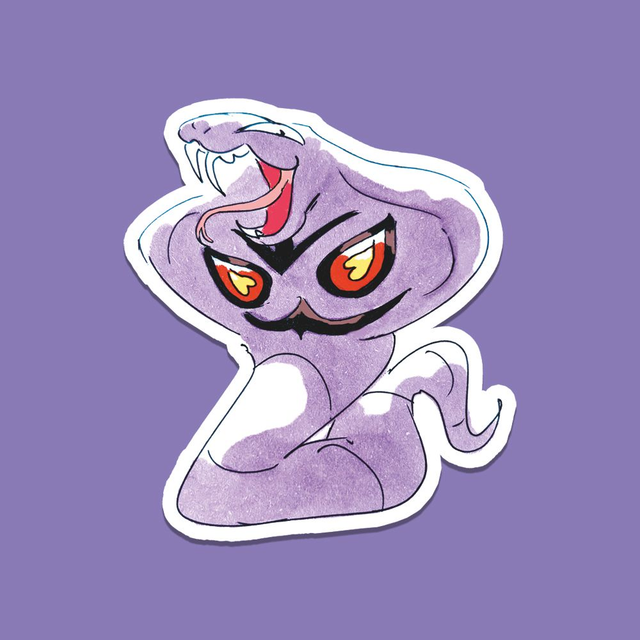 Arbok vinyl sticker