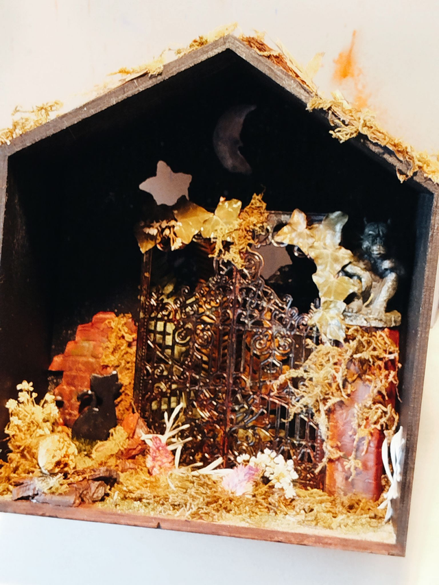 Un cimetière la nuit