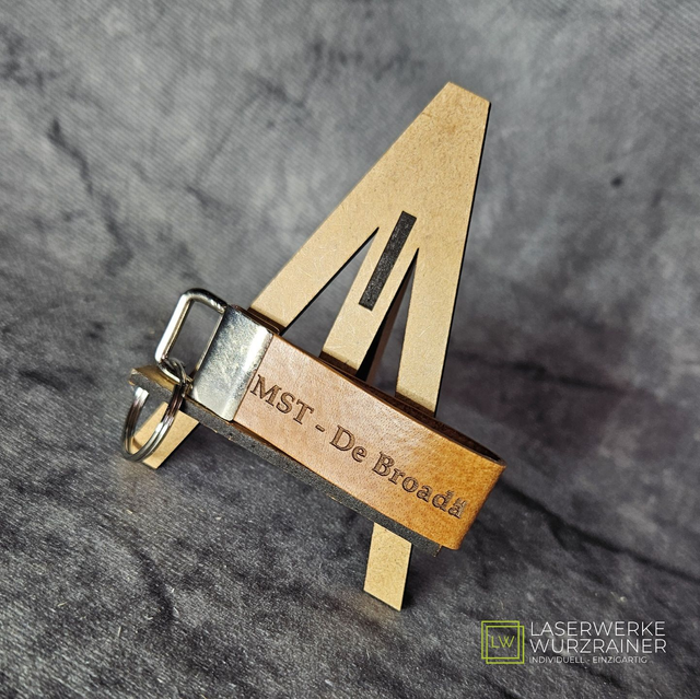 Schlüsselanhänger aus Echtleder