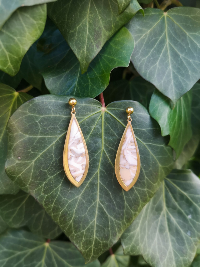 Collection Les Classiques Ecailles Ivoires - Boucles d&#039;oreilles Kate