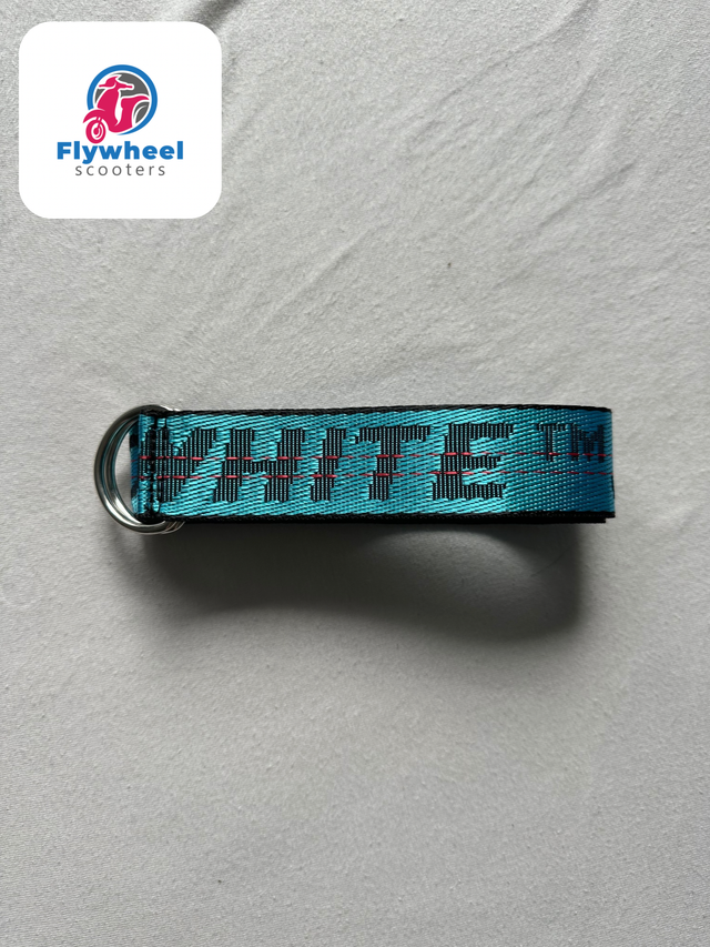 zadelriem aqua blauw