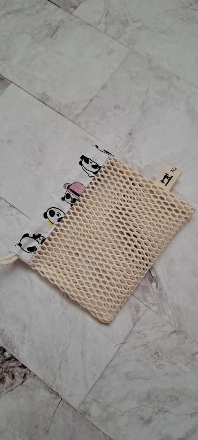 Filet à savon pandas