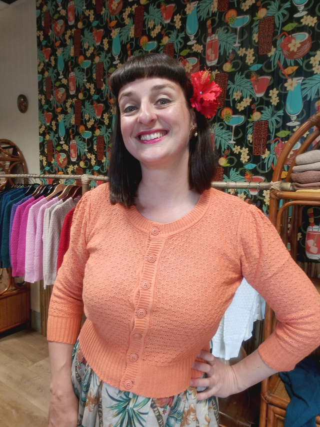 Cardigan orange 