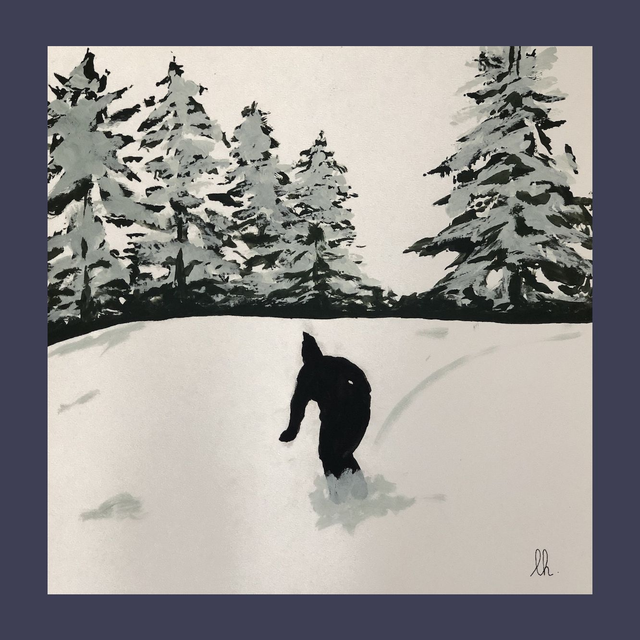 petit tableau ski 41_24 20X20 cm