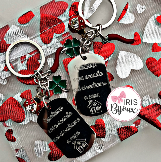 Portachiavi personalizzato placca verticale 