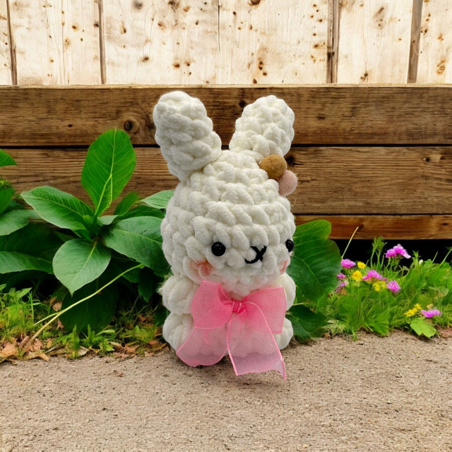 Lapin en laine chenille