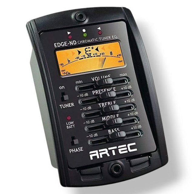 PRE AMPLIFICADOR 4 BANDAS C/AFINADOR P/ VIOLÃO ARTEC