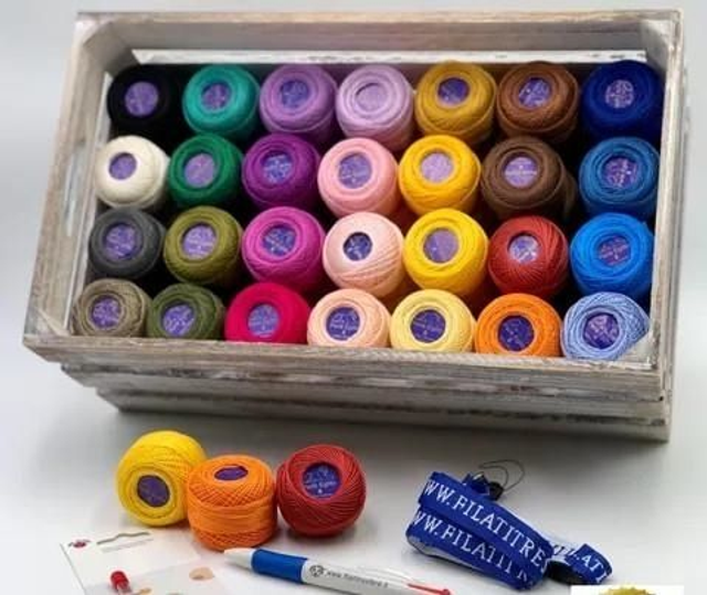 Perlè Egitto cotone 100% titolo 8 gomitolo da 8 gr