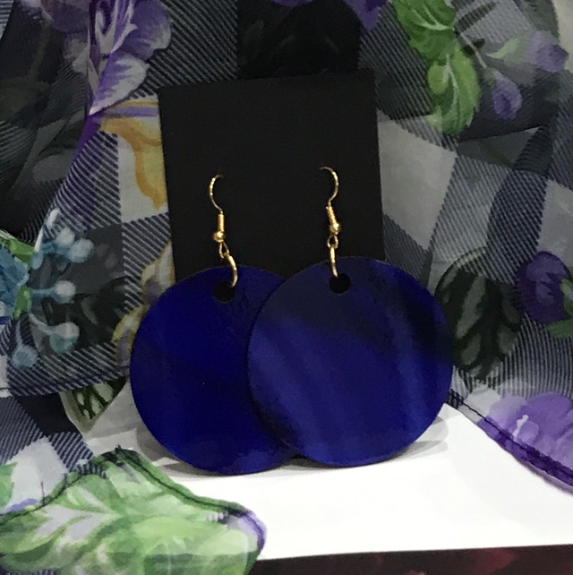 Wood Mix Coloured Dangling Earrings- MSDE65