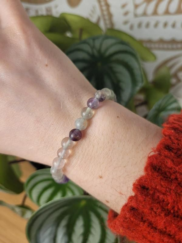 Fluorine - Bracelet avec perles de 6 mm