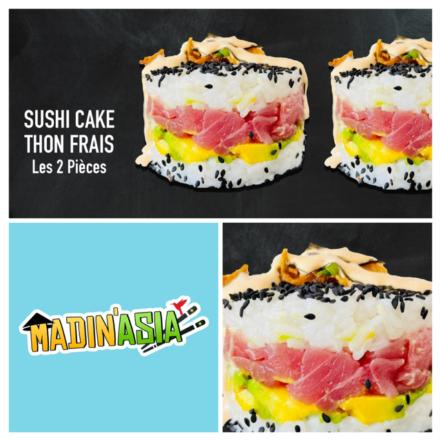 Sushi Cake - Thon Frais, les 2 pièces