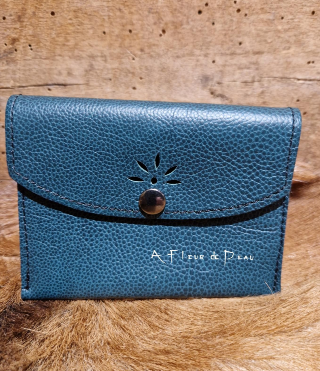 Porte monnaie cuir 3 compartiments