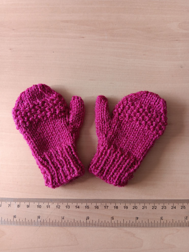 Children's Mittens Cerise Pink