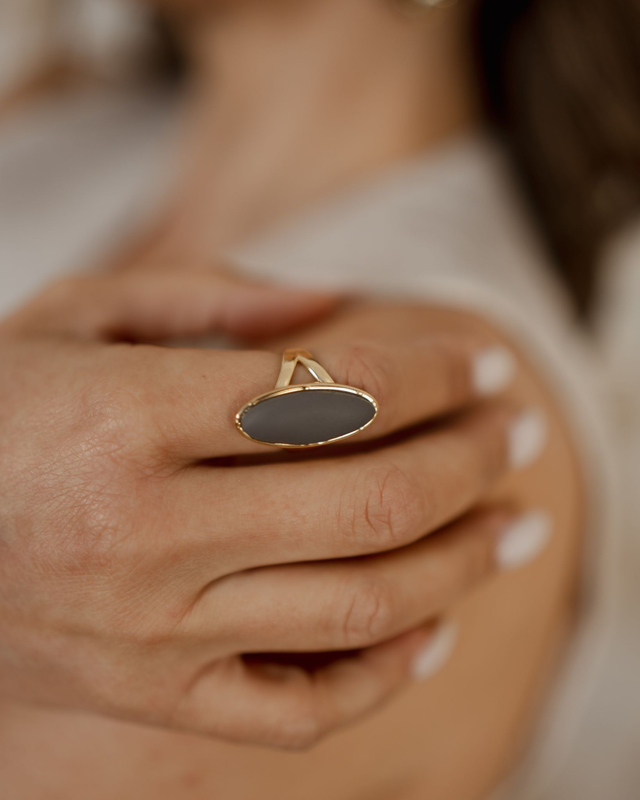 Ring with Polymer Clay ~ Crown