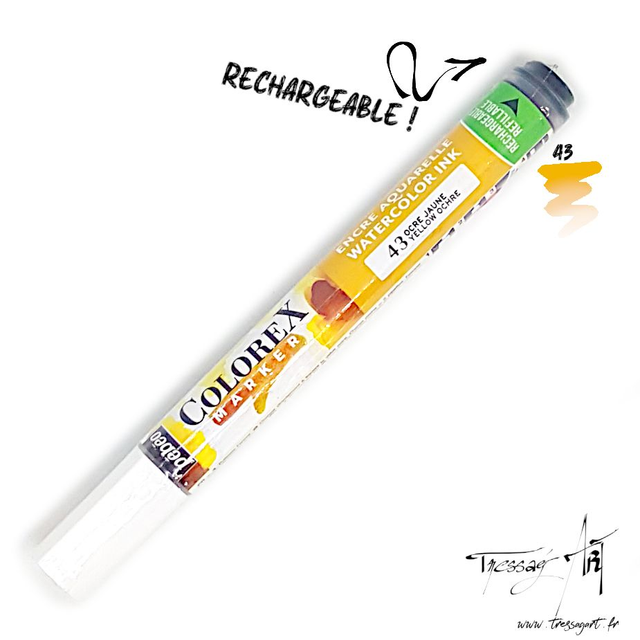 PEBEO - MARQUEUR AQUARELLE COLOREX - OCRE JAUNE - PB010043