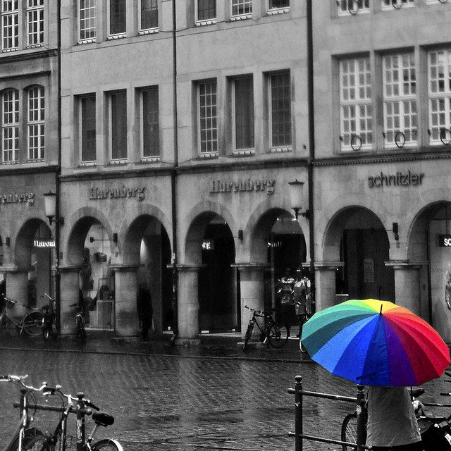 Regentag am Prinzipalmarkt