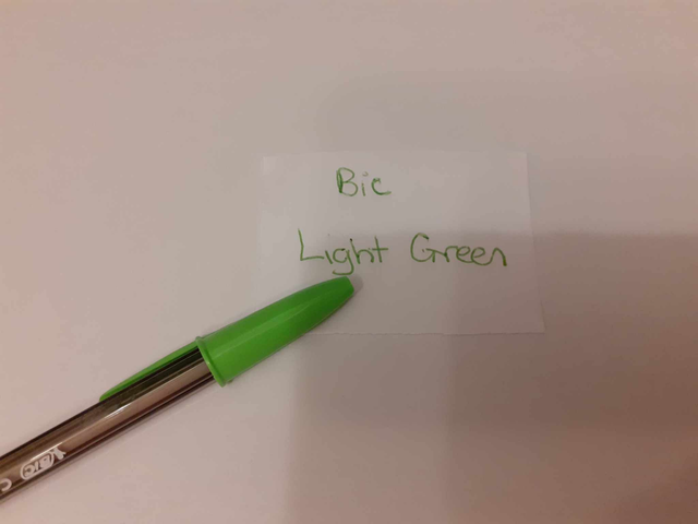 Zelebs in shed CHOOSE YOUR MARKER Bic Cristal Pen LIGHT GREEN (LIME)