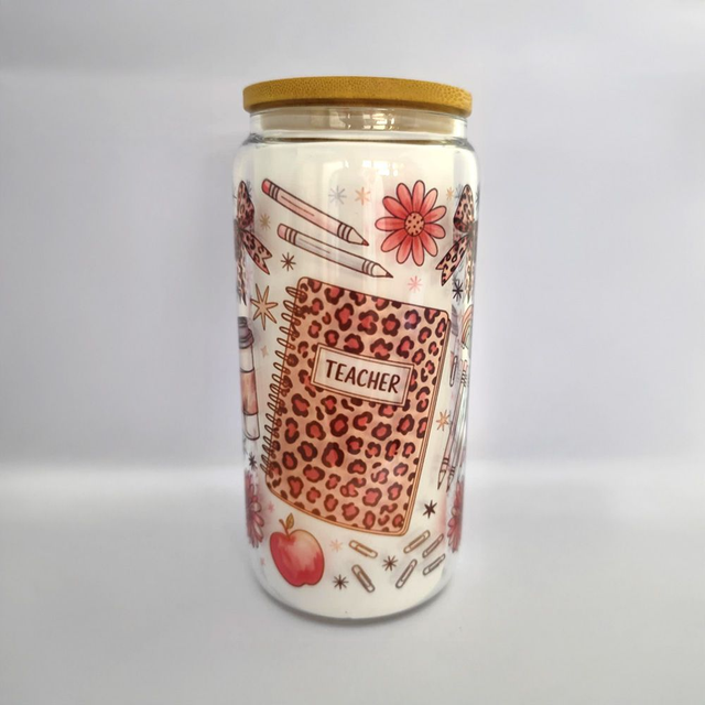 “Teacher” Glass Tumbler – Thank You gift