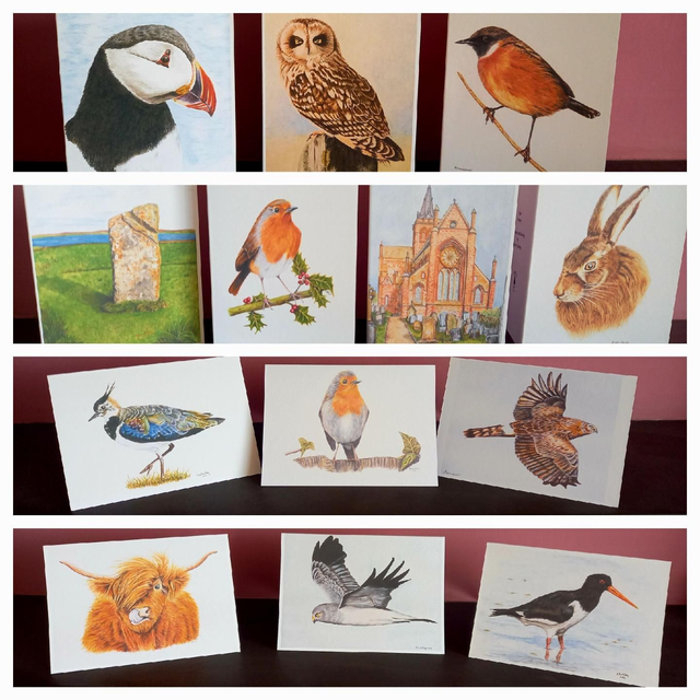 Set of 4 cards