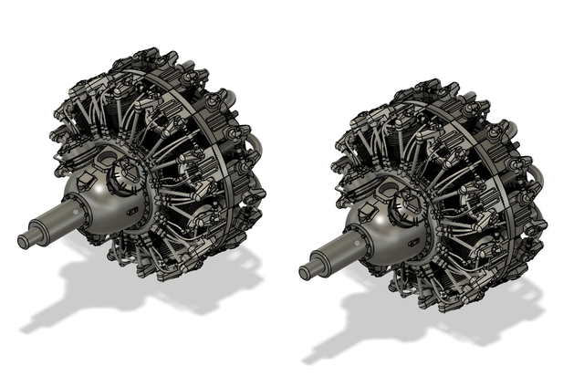 1/48 P-61 Black Widow engines for Great Wall Hobby ref: ED-48055