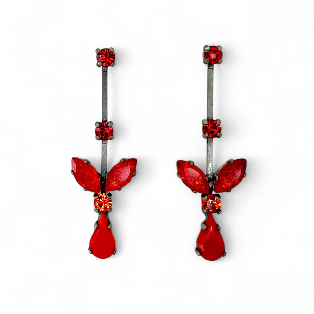 Ohrstecker FLÜGEL Light Siam ICE, Rot