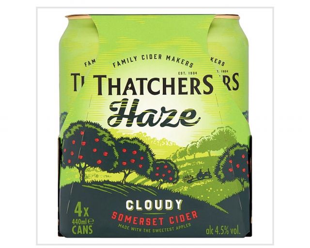 Thatchers Haze Cider 4 x 440ml