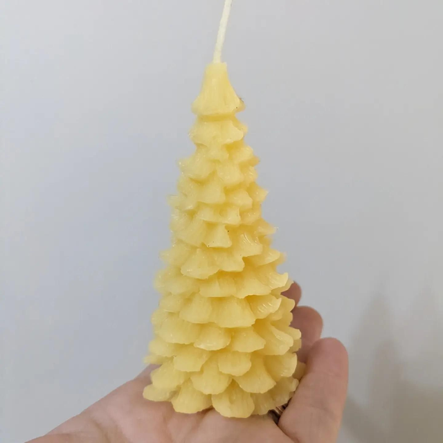 Christmas Tree beeswax Candle 
