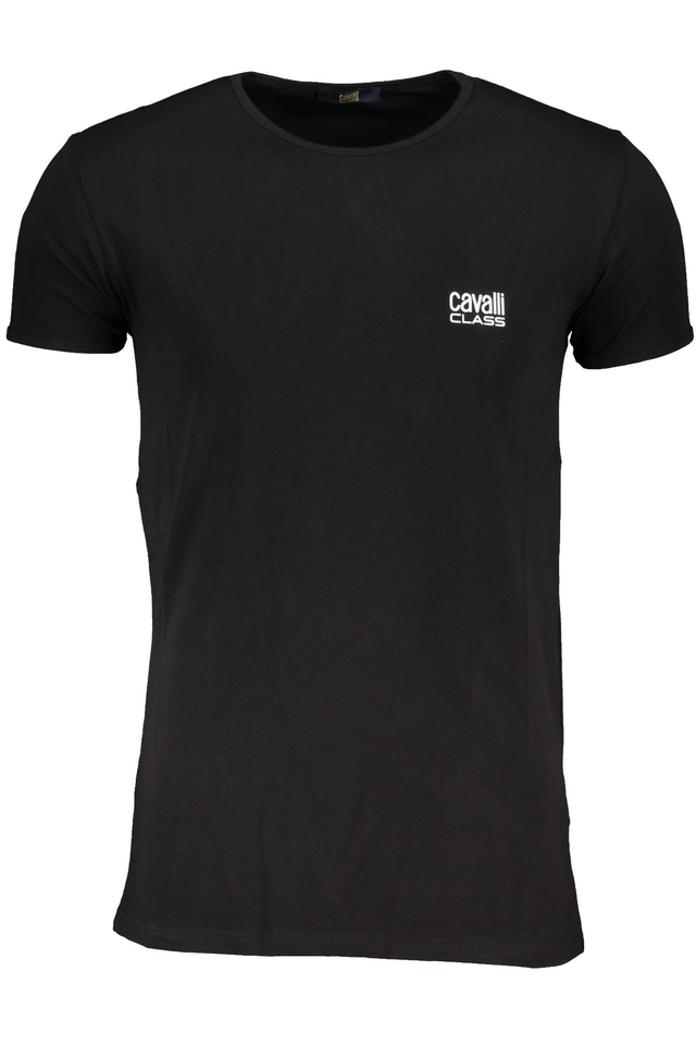 CAVALLI CLASS T-SHIRT MANICHE CORTE UOMO NERO
