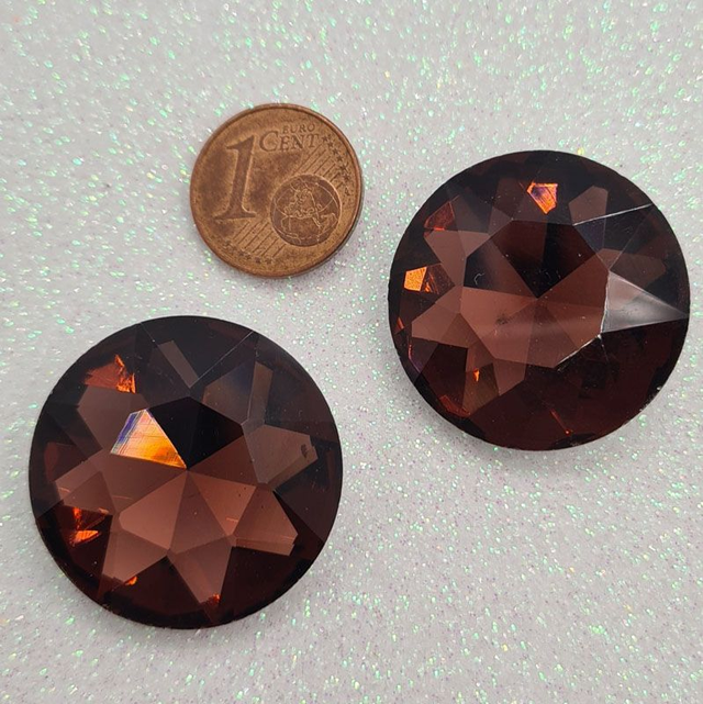 Fancy Chaton, Mokka Brown, 27mm