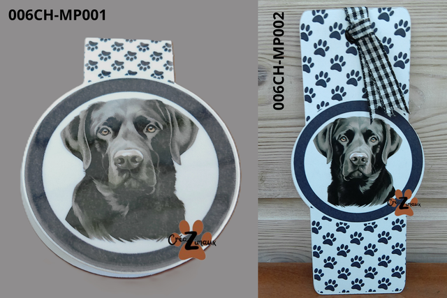 Marque pages Labrador (magnétique ou standard)